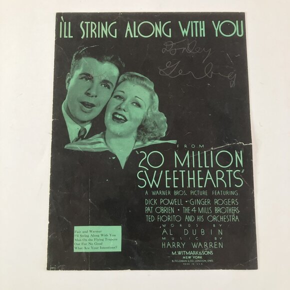 1930s Vintage Sheet Music Hallelujah I’m a Bum Andrew Sisters Crosby Nelson Eddy - Picture 9 of 16